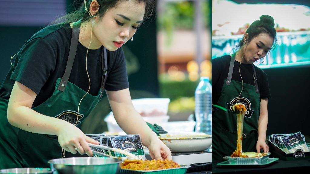 Chef Jesselyn, pemenang MasterChef Indonesia Season 8 memeriahkan Perfetto Ristorante. Dok. Ist