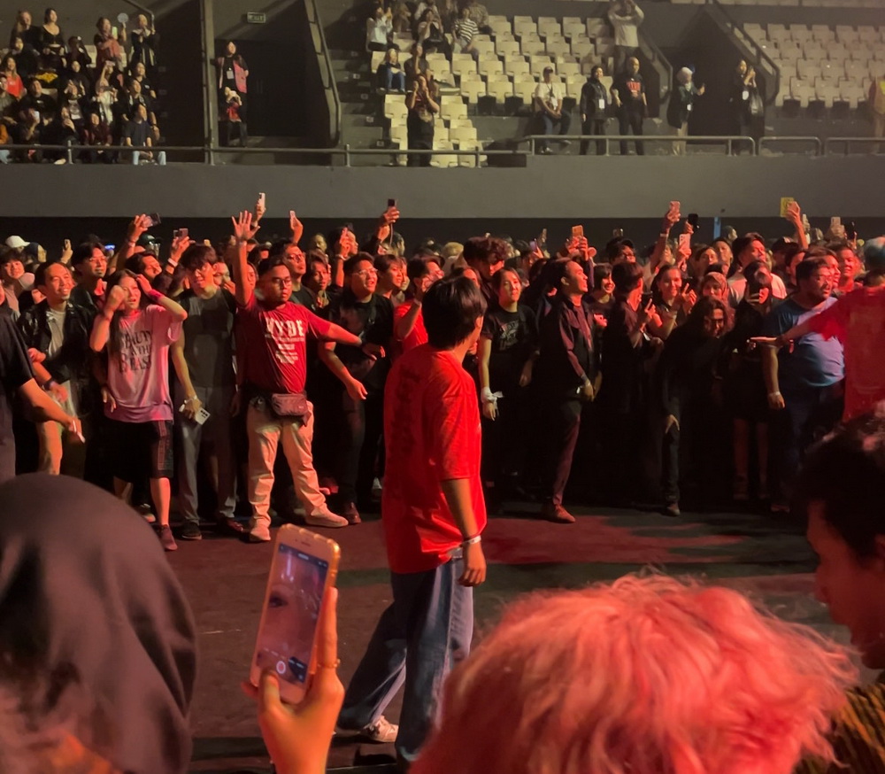 Mosh Pit Konser HYDE Jakarta (Foto: Medcom/Ratu)