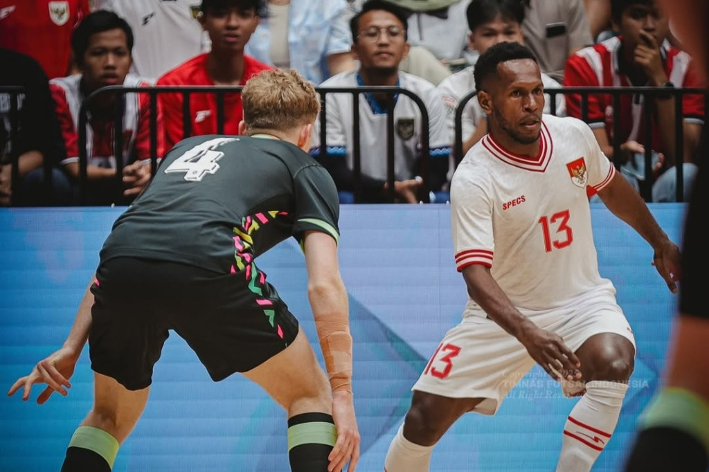 Suasana laga timnas futsal Indonesia vs Australia. (Foto: Instagram resmi timnas futsal Indonesia)