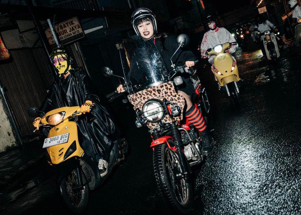 Bikers Bandung meriahkan perayaan Halloween bertema Riding Merinding. dok ipone