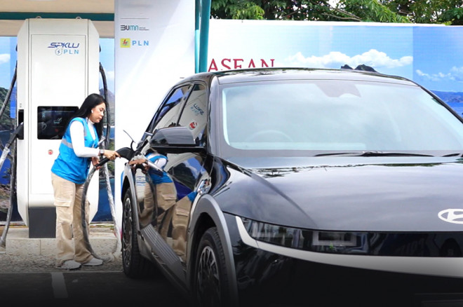 Ilustrasi SPKLU. Hyundai Gowa