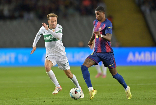 Marcus Rashford (kanan). (Foto: AFP/Manuare Quintero) 