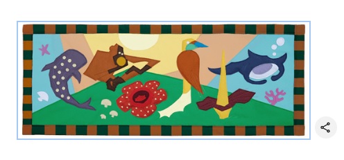 Google Doodle memperingati HCPSN 2025. 