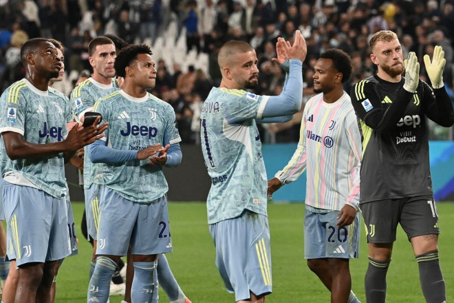 Skuat Juventus. (Foto: AFP/Isabella Bonotto)