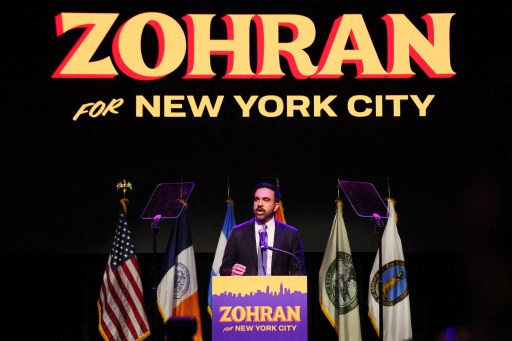 Zohran Mamdani, Wali Kota Muslim Pertama Kota New York City.  (Foto Michael M. Santiago AFP).jpg