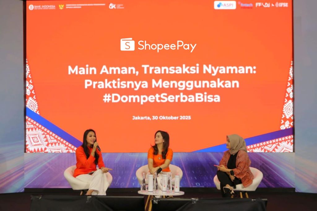 ShopeePay berpartisipasi dalam ajang Festival Ekonomi Keuangan Digital Indonesia (FEKDI) x Indonesia Fintech Summit & Expo (IFSE) 2025. Foto: Shopeepay