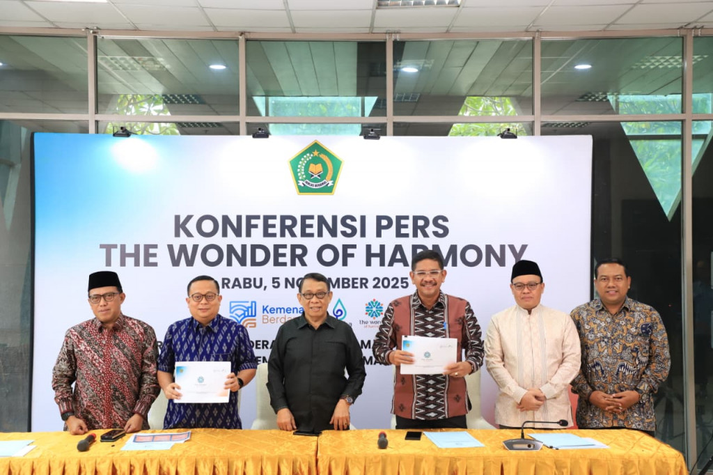 Jumpa Pers The Wonder of Harmony Kemenag. Foto: Kemenag