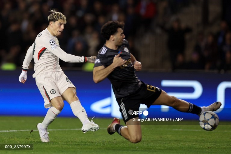 Alejandro Garnacho golnya membuat Chelsea raih hasil imbang 2-2 di markas Qarabag-Foto AFP