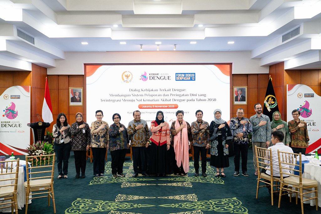 Dialog Kebijakan bertema: Membangun Sistem Pelaporan dan Peringatan Dini yang Terintegrasi Menuju Indonesia Zero Dengue Death 2030. Dok. Ist
