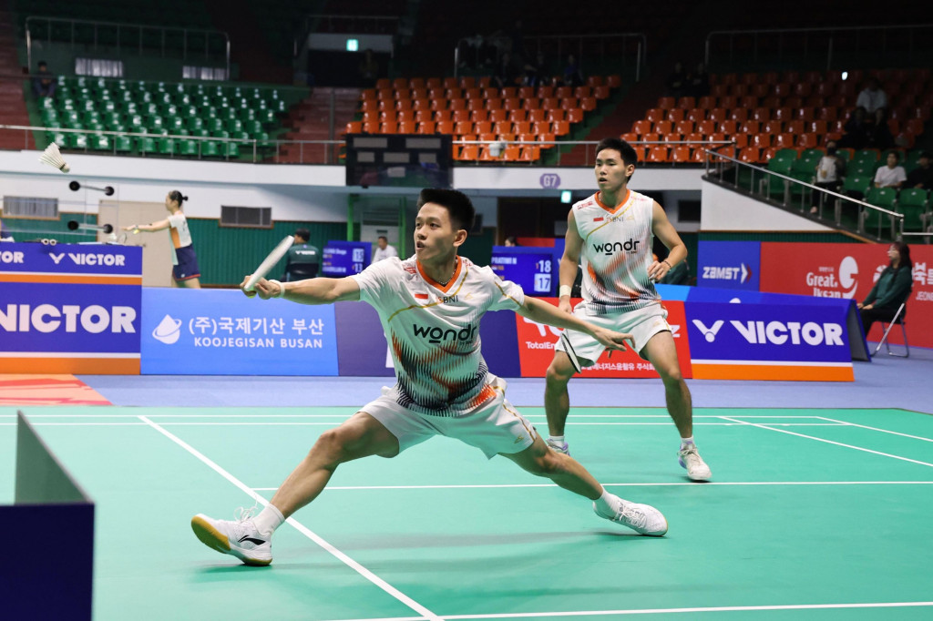Raymond Indra/Nikolaus Joaquin di Korea Masters 2025 (dok. PBSI)