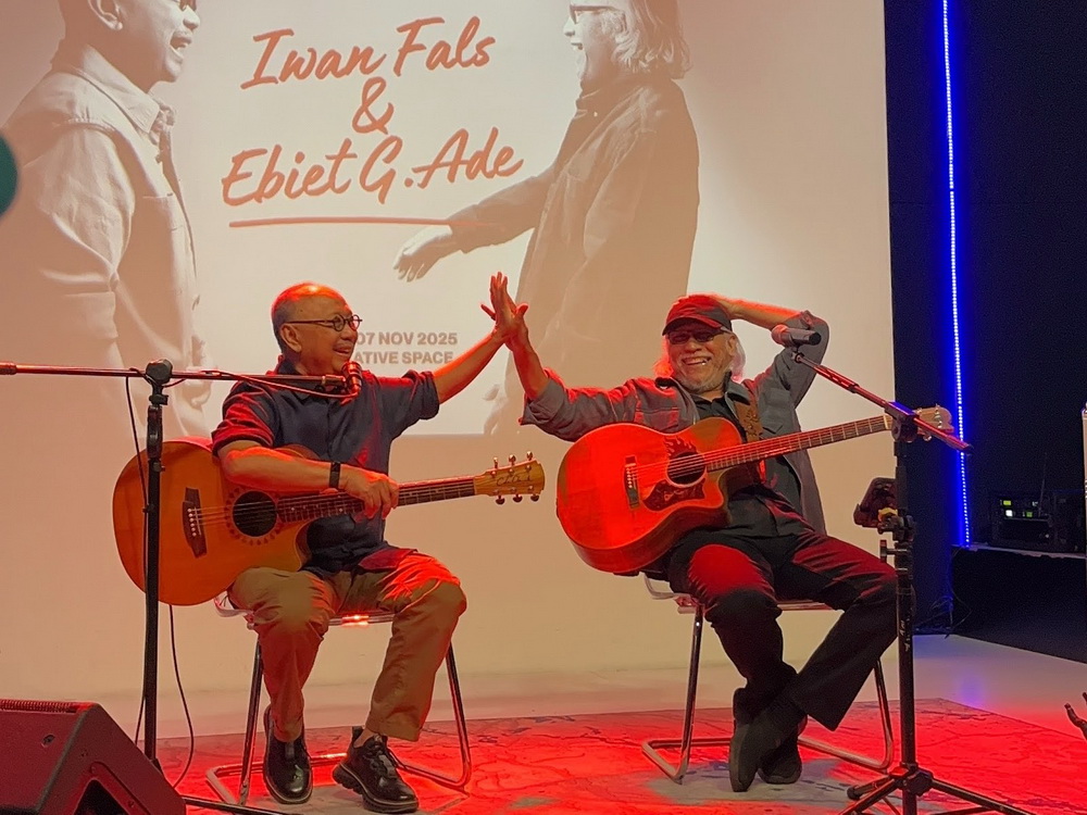 Ebiet G. Ade & Iwan Fals (Foto: Medcom/Ratu)
