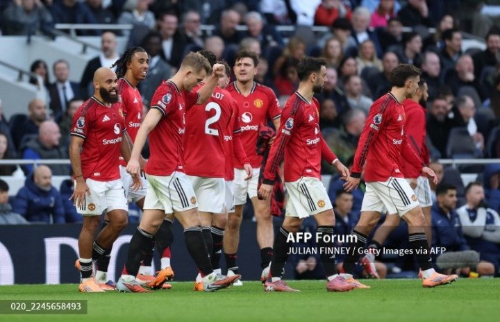 Tottenham vs Man Utd: Cetak Gol di Detik Akhir, Setan Merah Terhindar dari Kekalahan