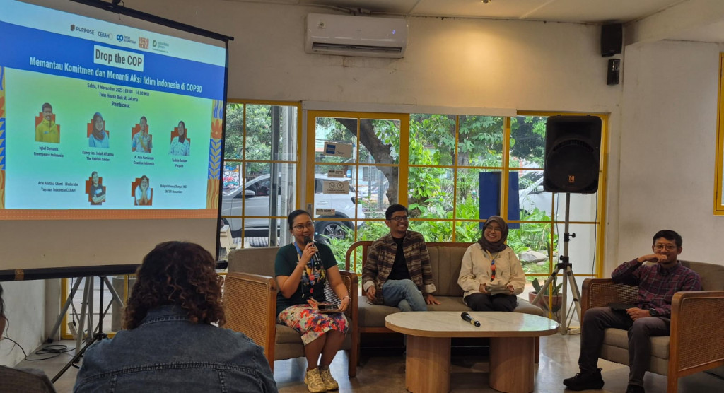 Diskusi “Drop the COP: Memantau Komitmen dan Menanti Aksi Iklim Indonesia di COP30”