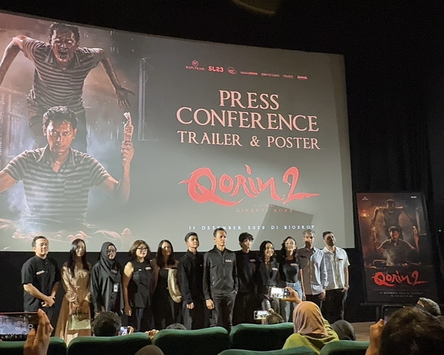 Tim produksi dan pemain film Qorin 2 (Foto: Endhita Triantara)