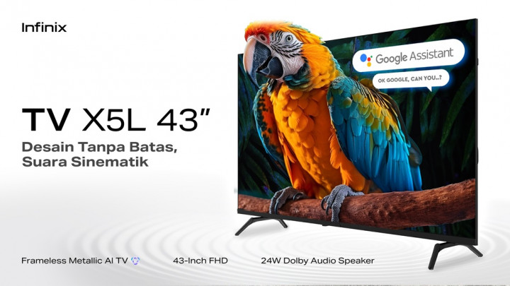 Infinix Smart TV X5L 43 Resmi Hadir di Indonesia, Suara Sinematik