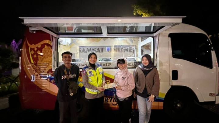 Mantab! Polres Wonosobo Buka Samsat Malam