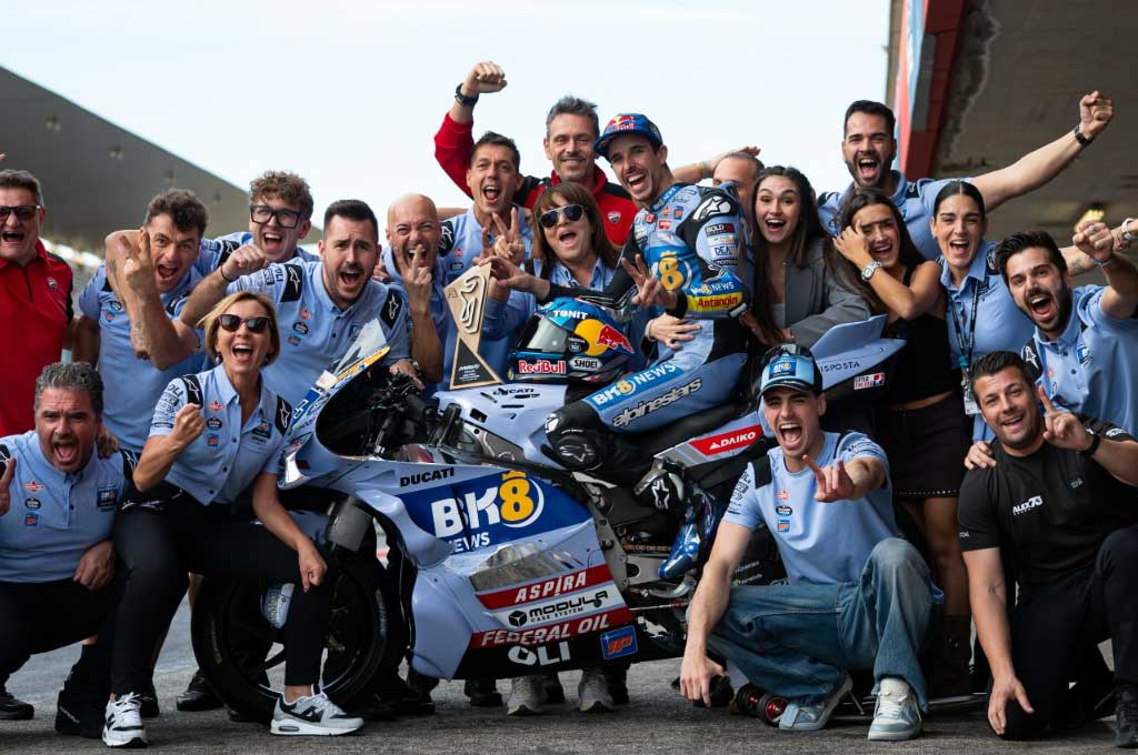 Gresini Racing bernafas lega usai lalui MotoGP Algarve. GR