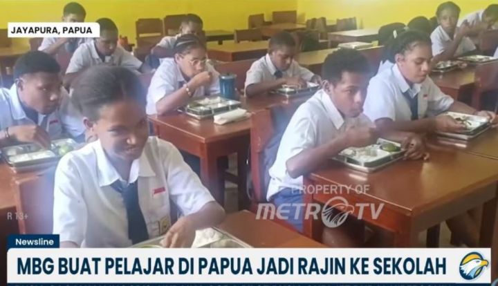 Makan Bergizi Gratis Dongkrak Kehadiran dan Semangat Belajar Siswa di Papua