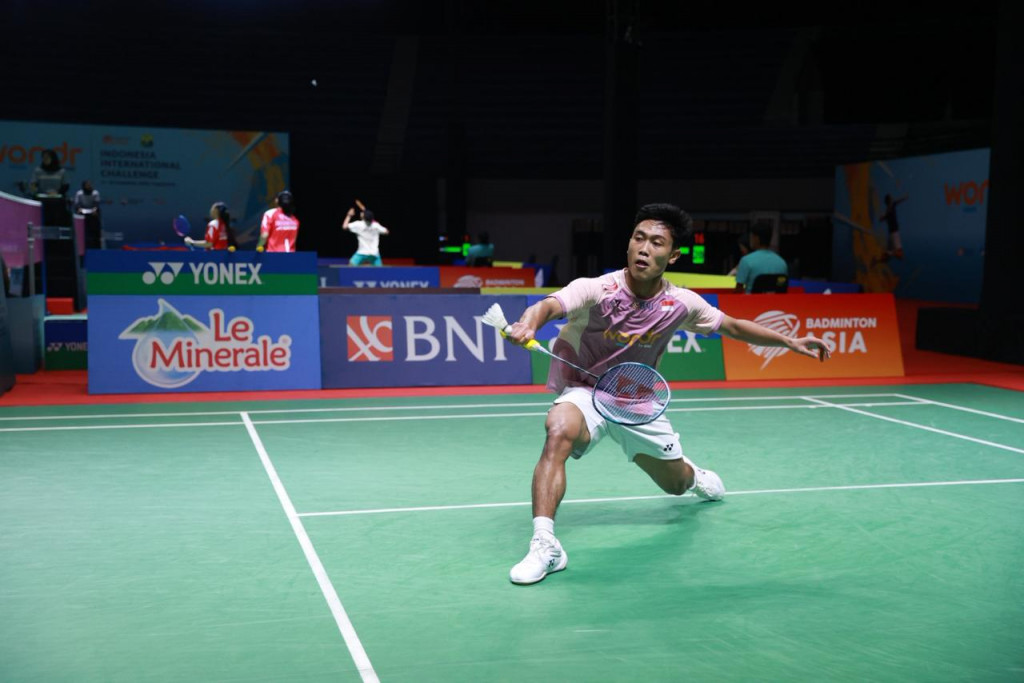 Prahdiska Bagas Shujiwo di Indonesia International Challenge 2025 (dok. PBSI)