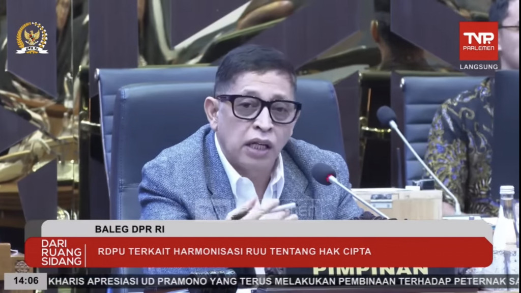 Ketua Baleg DPR RI, Bob Hasan (Foto: Kanal YouTube DPR RI)