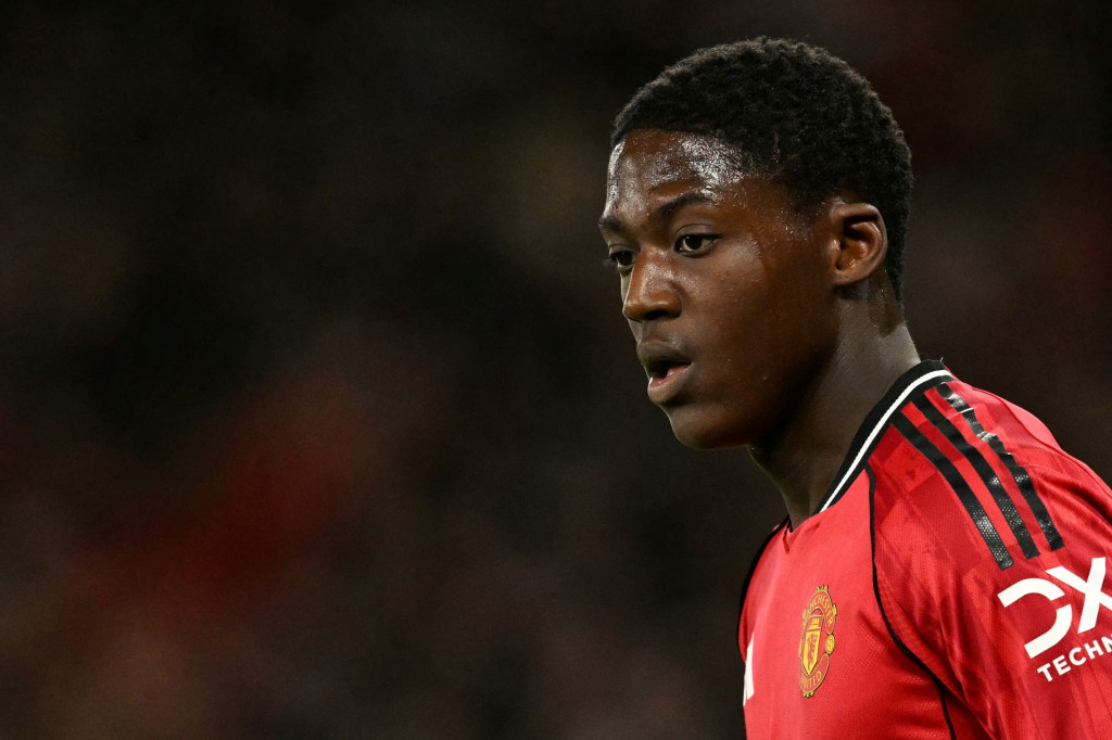 Gelandang Manchester United, Kobbie Mainoo (AFP/Oli Scarff)