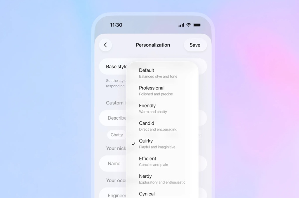 OpenAI meluncurkan GPT-5.1 dengan dua mode baru dan opsi personalisasi gaya percakapan lengkap, meningkatkan kehangatan, fleksibilitas dan kontrol pengguna.