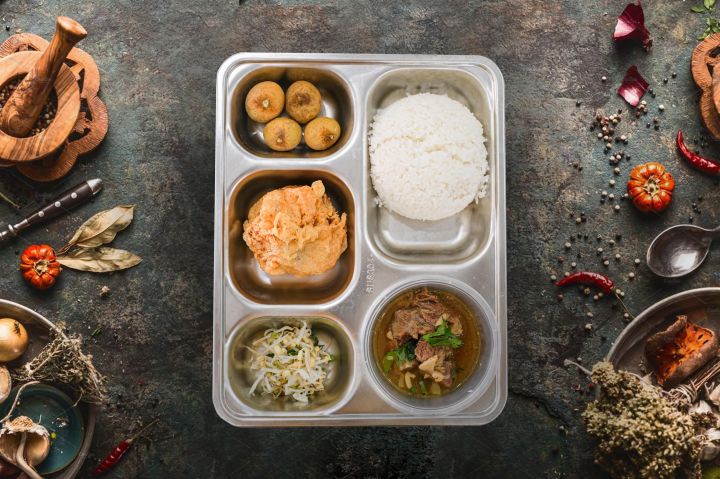 Tampilan menu MBG. Foto: Istimewa