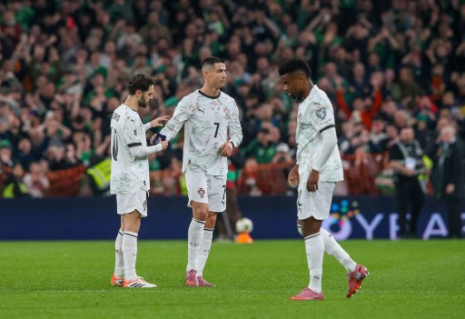 Portugal Keok 0-2 dari Irlandia, Ronaldo Diganjar Kartu Merah