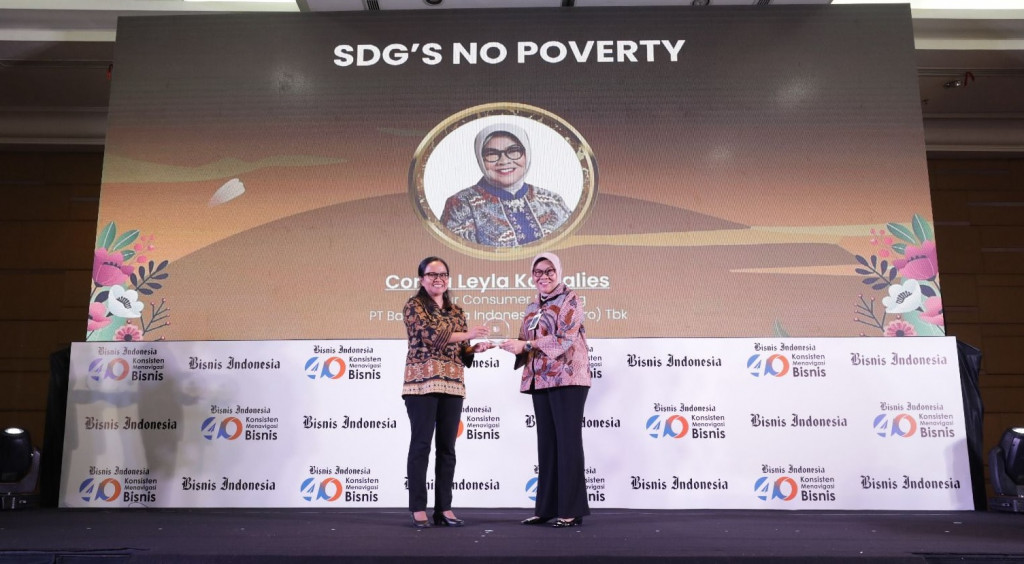BNI meraih penghargaan Women in SDG’s Action 2025 untuk kategori SDG’s No Poverty. Foto: Dokumen BNI