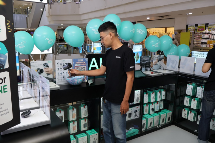 Aukey Resmikan Flagship Island Booth Ke-7, Ekspansi Perdana di Jakarta