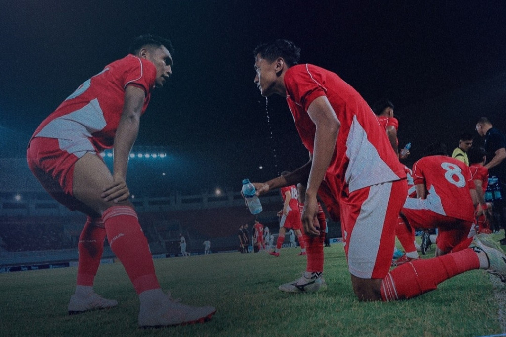Suasana laga timnas Indonesia U-23 vs Mali U-23. (Foto: Instagram resmi timnas Indonesia)