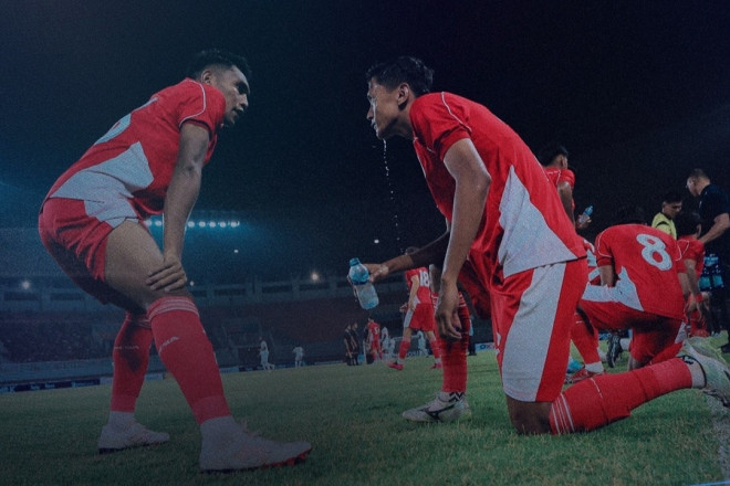 Suasana laga timnas Indonesia U-23 vs Mali U-23. (Foto: Instagram resmi timnas Indonesia)