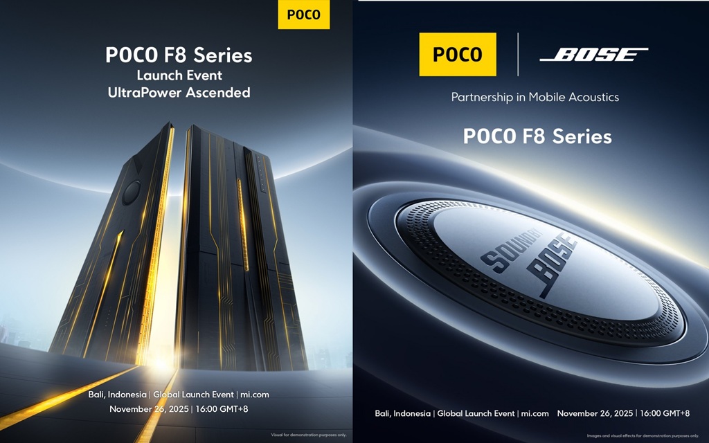 POCO F8 Series akan debut global pada 26 November di Bali, menghadirkan F8 Pro dan F8 Ultra dengan fokus performa flagship dan strategi pasar Indonesia.
