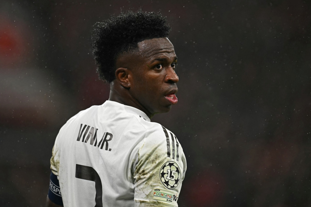 Penyerang Real Madrid, Vinicius Junior (AFP/Paul Ellis)