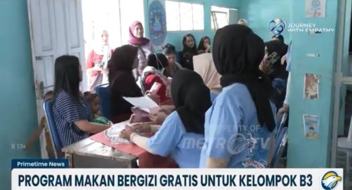 Pemerintah terus meningkatkan kualitas program Makan Bergizi Gratis. Tak hanya menyasar siswa, program MBG juga difokuskan untuk kelompok B3 (Foto:Dok.Metro TV)