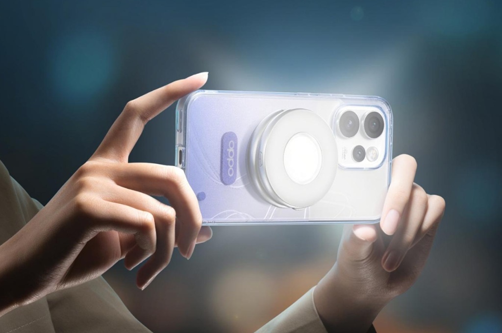 Oppo Magnetic Halo Flash Light diluncurkan untuk mobile photography dengan mode flash & fill-light, harga 199 yuan dan desain magnetis ringan untuk vlogging.