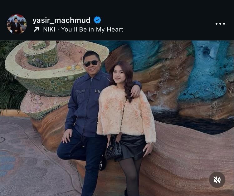 Yasika Aulia Ramdhani dan ayahnya Yasir Machmud. DOK IG @yasir_machmud
