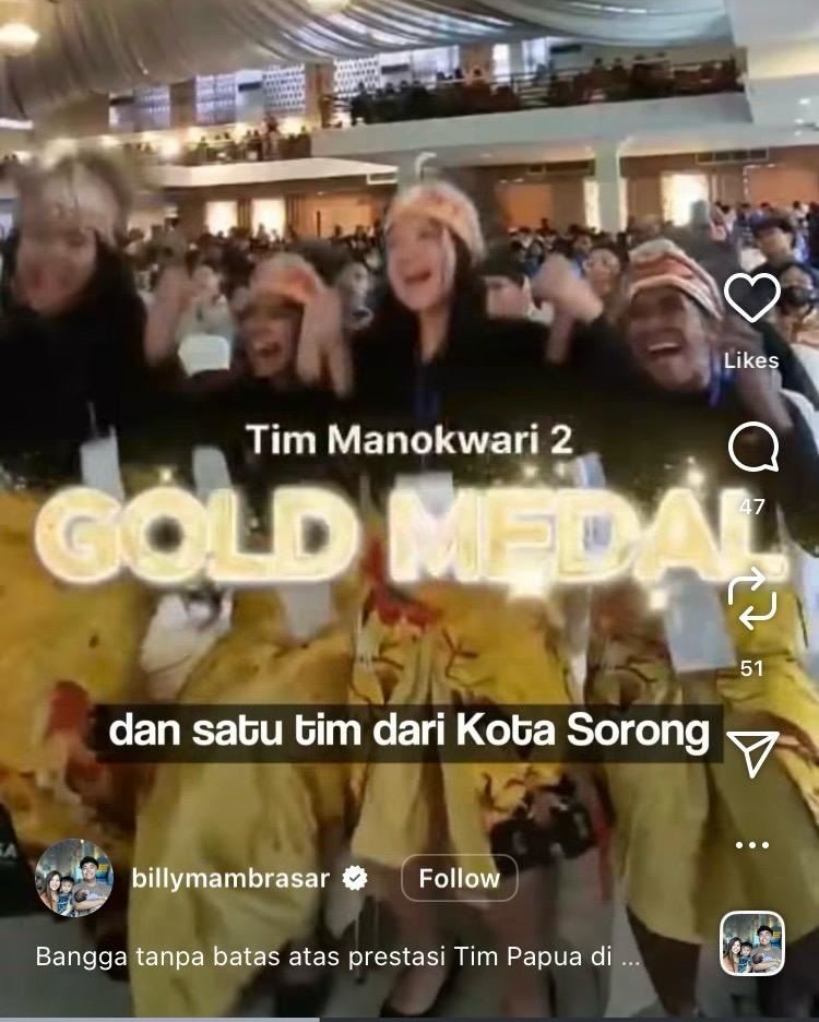 Tiga tim siswa dari Papua meraih medali Emas dalam ISIF 2025. DOK IG @billymambrasar