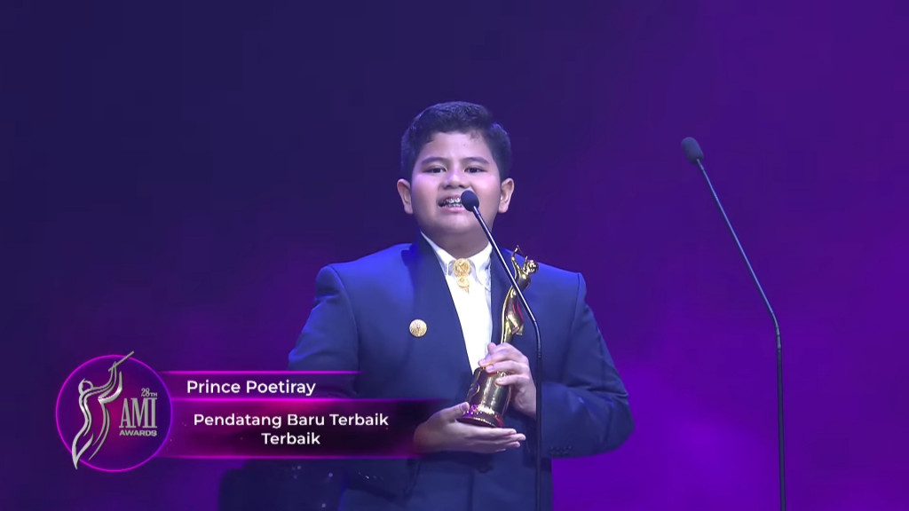 Prince Poetiray (Foto: YouTube/Anugerah Musik Indonesia (AMI Awards))