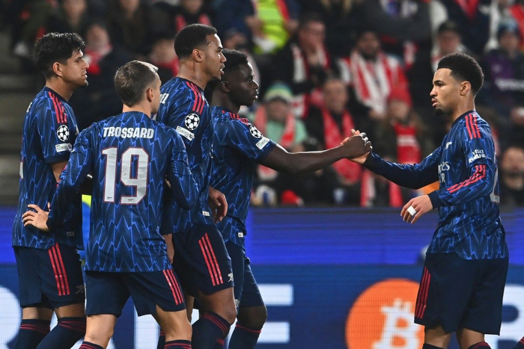 Skuat Arsenal. (Foto: AFP/Michal Cizek)