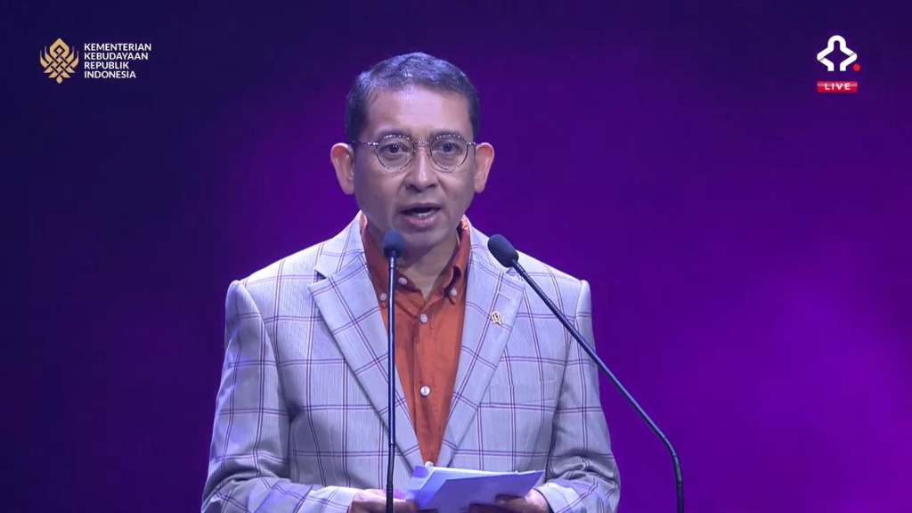 Menteri Kebudayaan Republik Indonesia, Fadli Zon (Foto: YouTube/KEMENBUD)