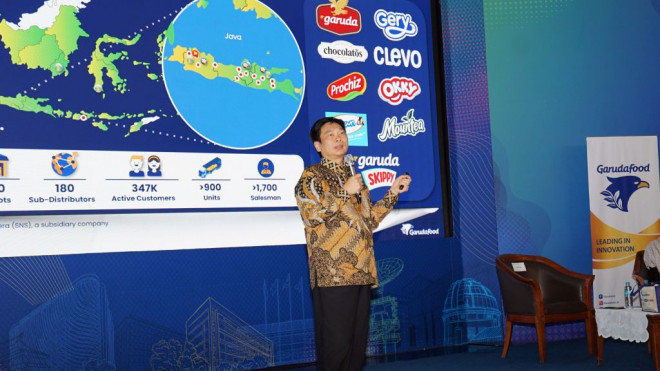 Direktur Utama PT Garudafood Putra Putri Jaya Tbk (Garudafood), Hardianto Atmadja