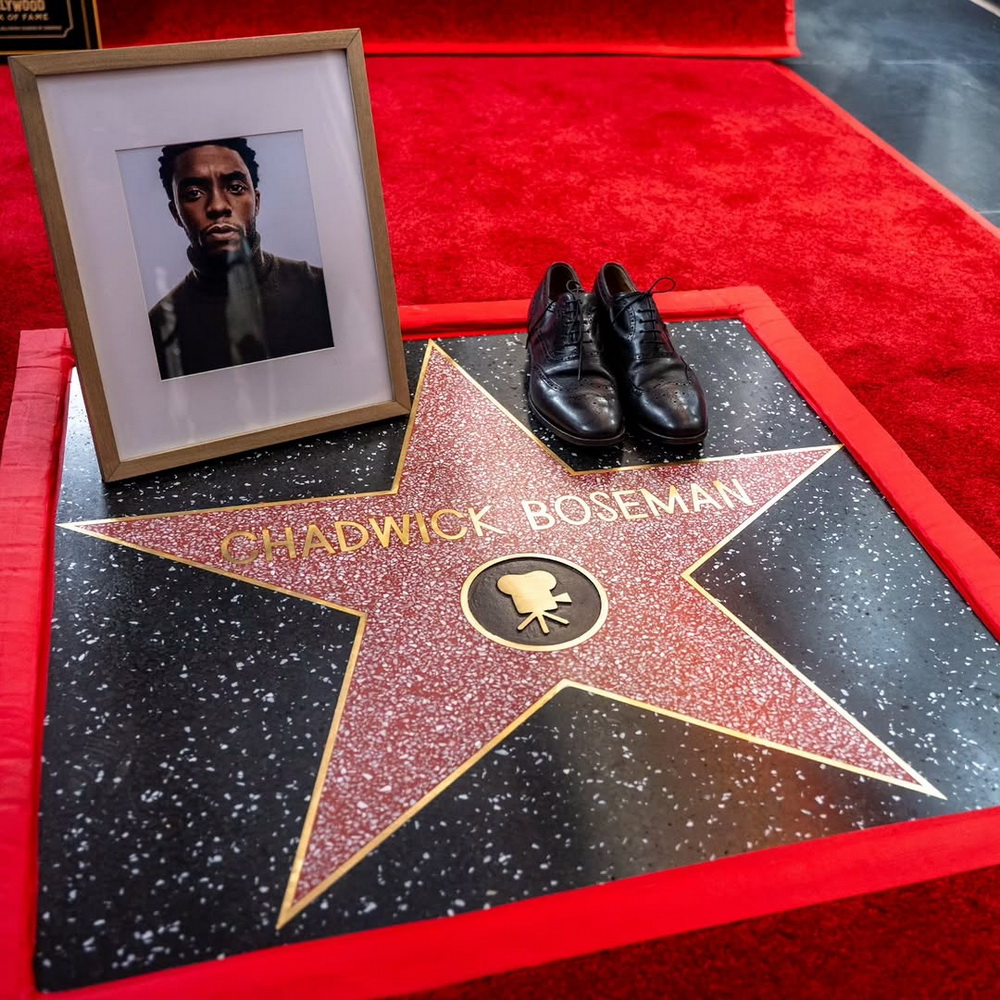 Bintang Anumerta Chadwick Boseman di Hollywood Walk of Fame (Foto: Instagram @hwdwalkoffame)