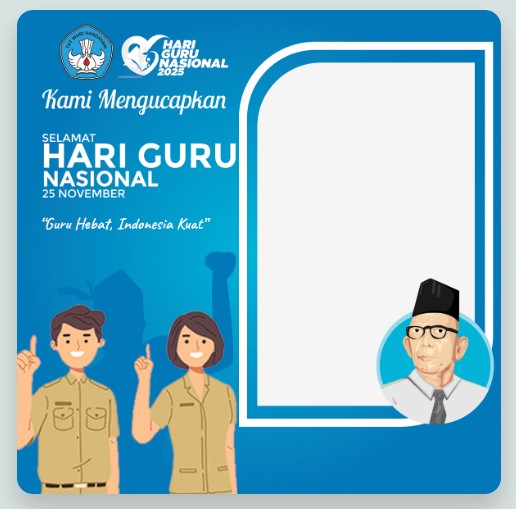 Twibbon Hari Guru Nasional 2025. DOK