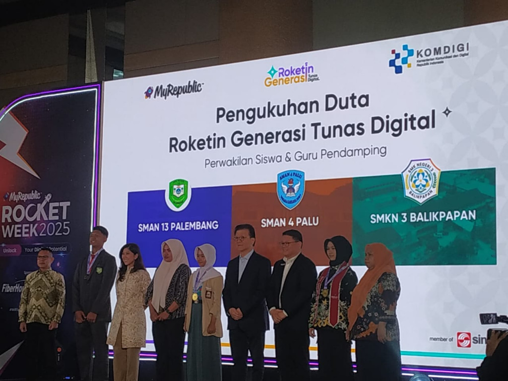 Peluncuran dan pengukuhan Duta Roketin Generasi Tunas Digital (Foto: Medcom.id/Syahrul Ramadhan).jpeg