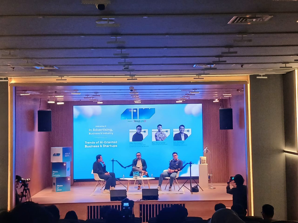 AIDEA WEEKS 2025 pekan 3 yang mengangkat tema “Trends of AI-Oriented Business & Startups” (Foto: Medcom.id/Sheva Asyraful)