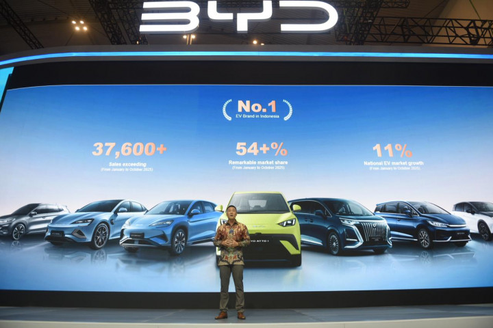 BYD Dominasi Pasar Kendaraan Listrik Indonesia