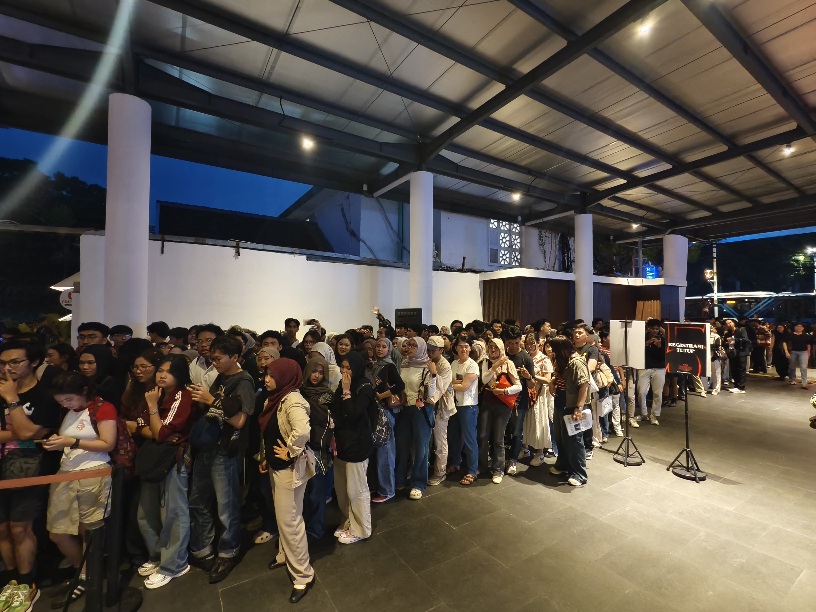 Antrean Pengunjung Event Stranger Things 5 di Jakarta (Foto: Medcom/Rafi)
