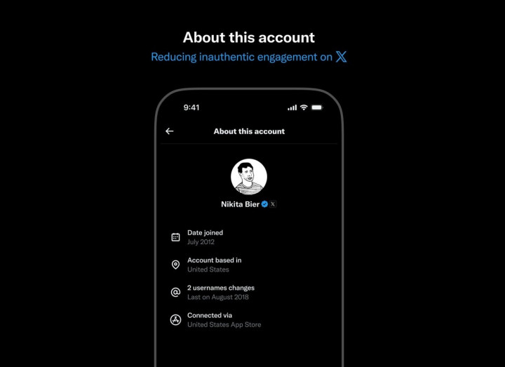 Fitur About This Account di X Bisa Cek Akun Bot dan Palsu