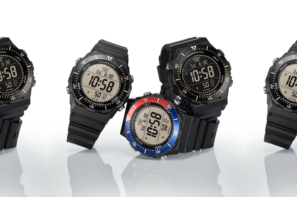 Casio AE-1700H Series hadir dengan fitur Fishing Mode, bezel rotasi, tahan air 100 m dan baterai hingga 10 tahun, ideal untuk pemancing dan aktivitas luar ruang.